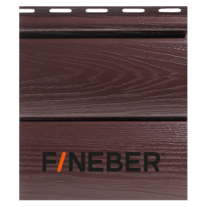 Сайдинг FineBer BlockHouse Extra Acrylic Тёмный дуб