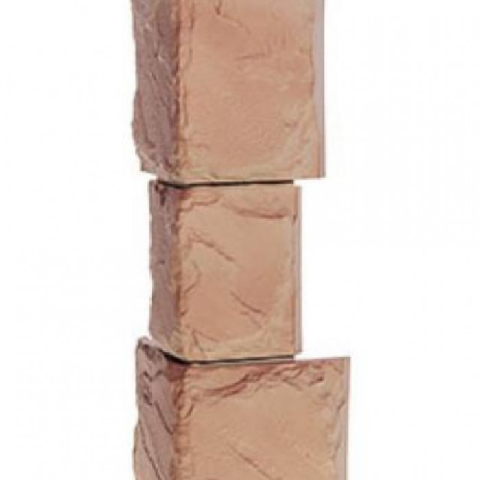 Угол наружный FineBer Камень Крупный (Терракотовый)