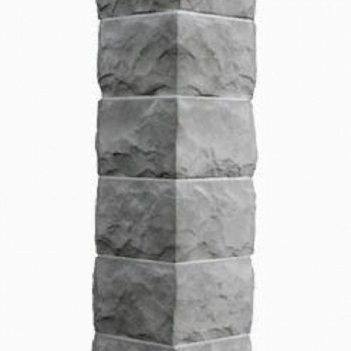 Угол FineBer Дачный Скол 3D Светло-серый