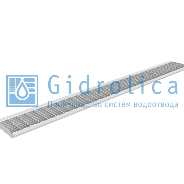 Решетка водоприемная Gidrolica Standart:Артикул 501, РВ -10.13,6.100 - ячеистая стальная оцинкованная, кл. В125
