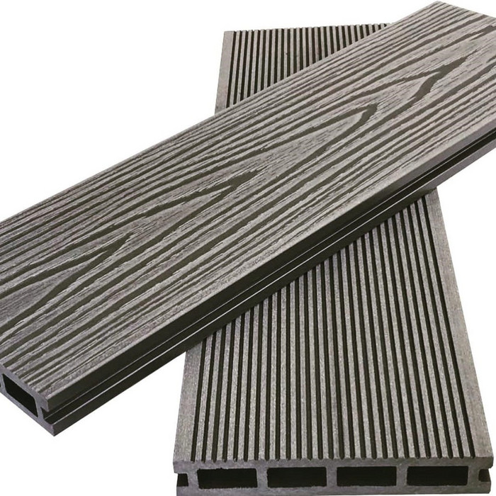 Террасная Доска (ДПК) GREEN DECKING Коллекция «LOFT Цвет Серый Дым