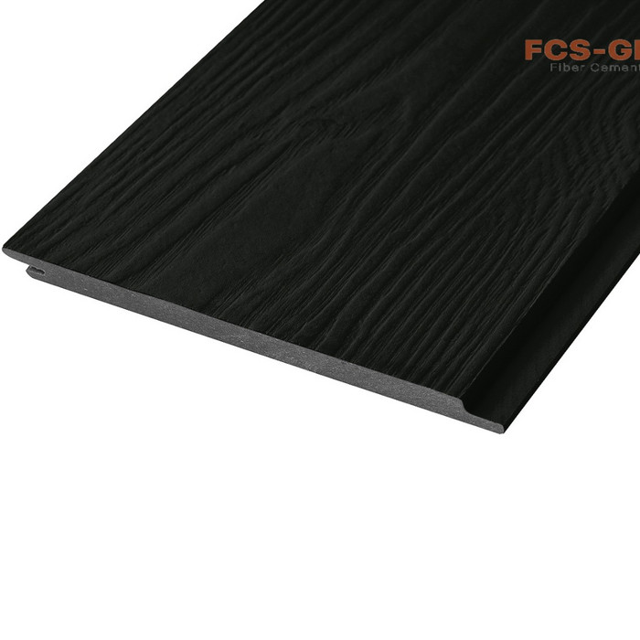 Фиброцементный сайдинг FCSPRO Wood Click F50 (Темный минерал)